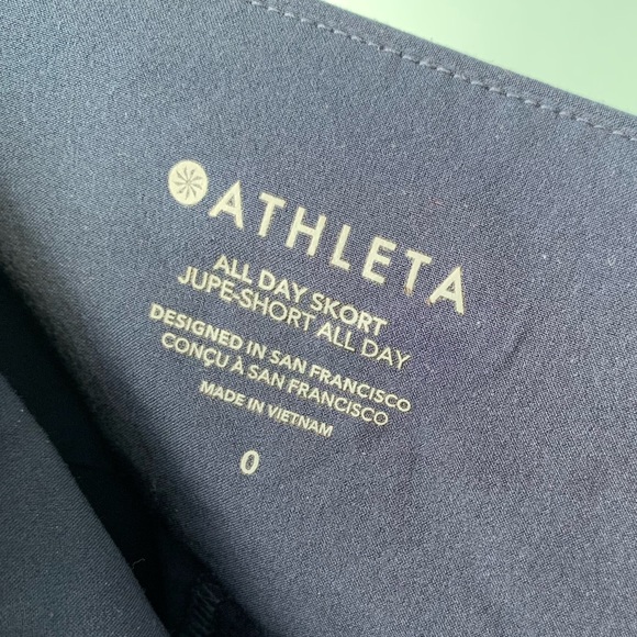 Navy Athleta All-Day Skort - Picture 2 of 5